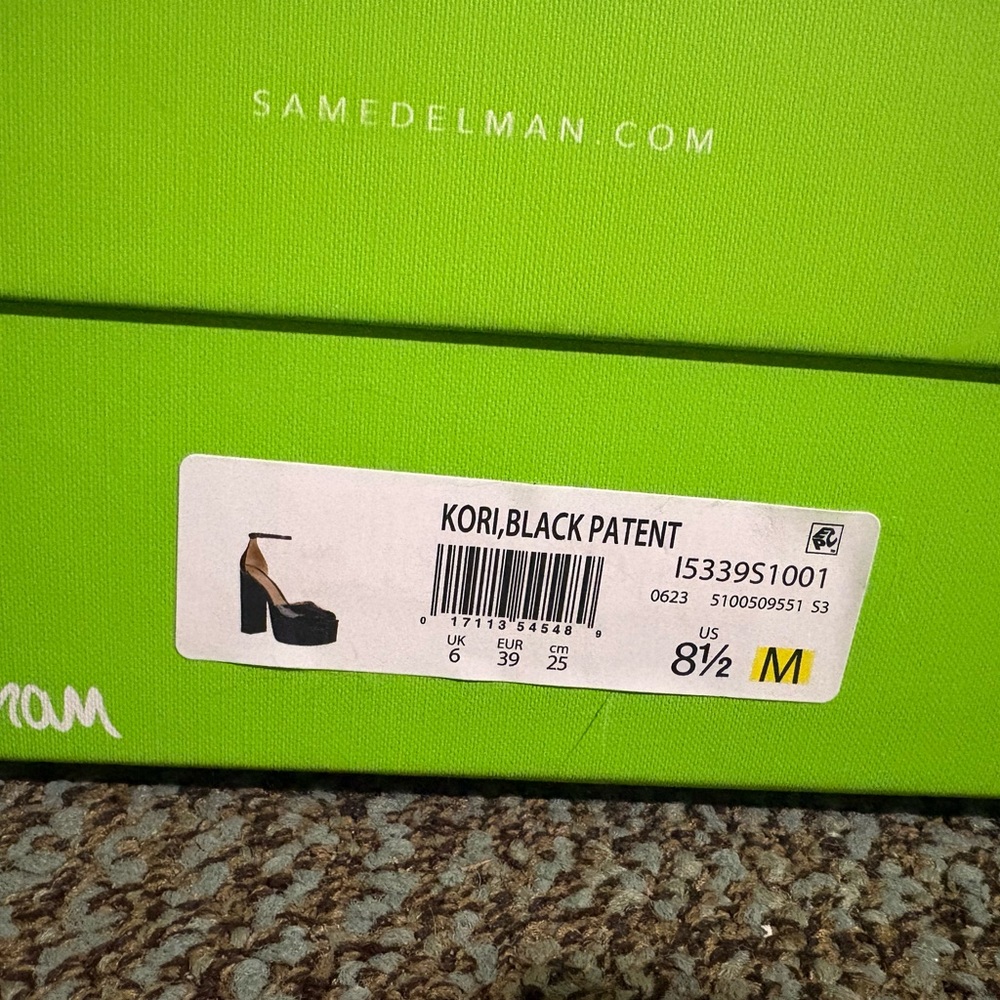 Sam Edelman Kori Black Patent Platform Heels - Picture 6 of 6